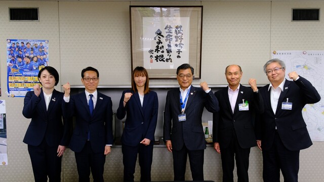 【ホームタウン】熊谷市への表敬訪問（シーズン終了報告）実施