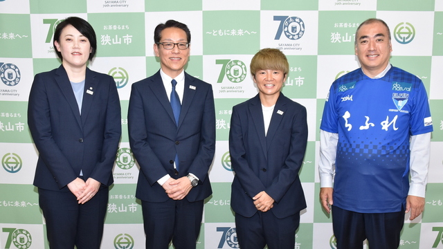 【ホームタウン】狭山市への表敬訪問（シーズン終了報告）実施