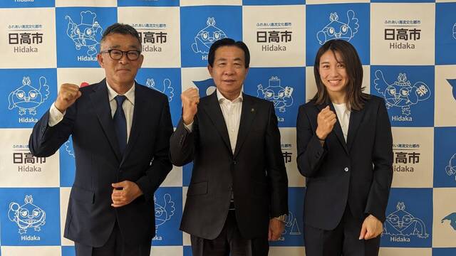 【ホームタウン】日高市への表敬訪問（シーズン終了報告）実施