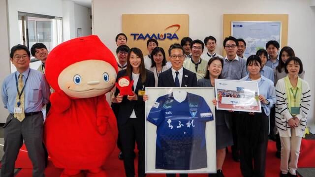 【パートナー】タムラ製作所への表敬訪問（シーズン終了報告）実施