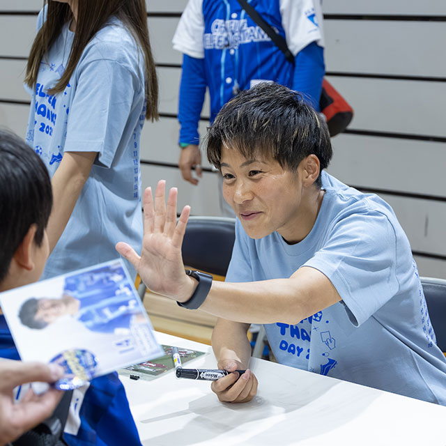 選手のイベントの様子